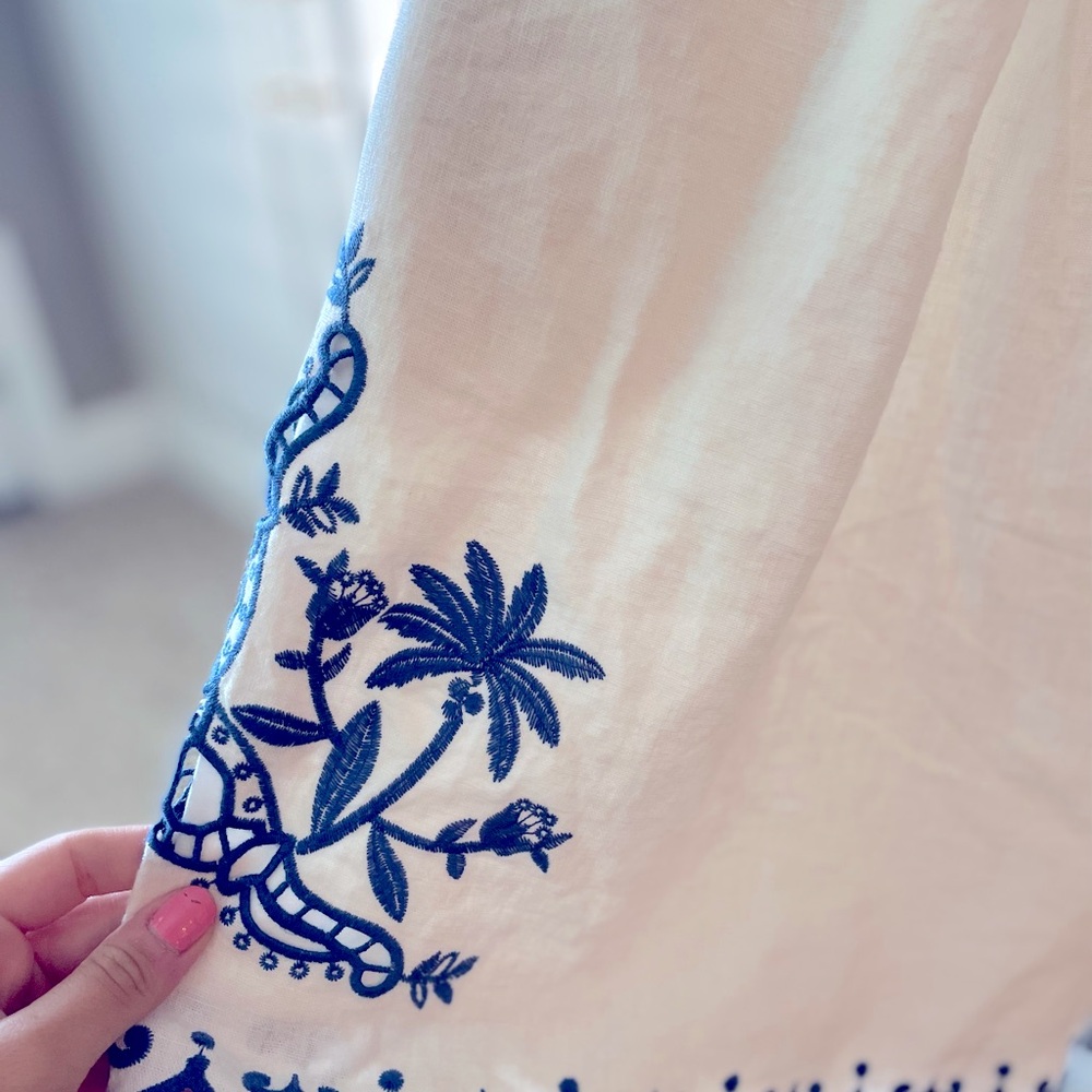 White Linen Romper - Picture 3 of 7